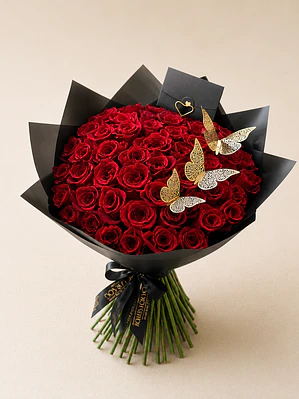 Ramo 50 rosas rojas