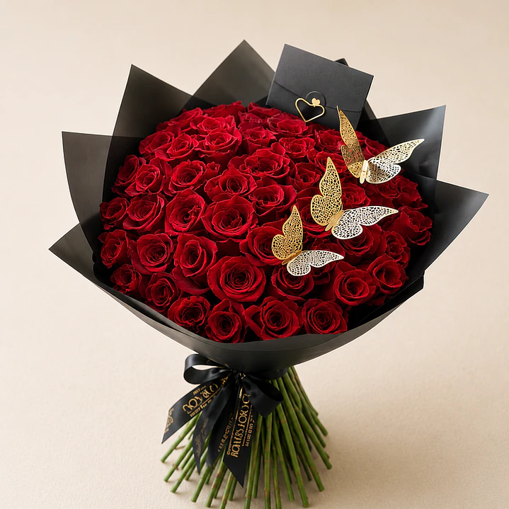 Ramo 50 rosas rojas 1