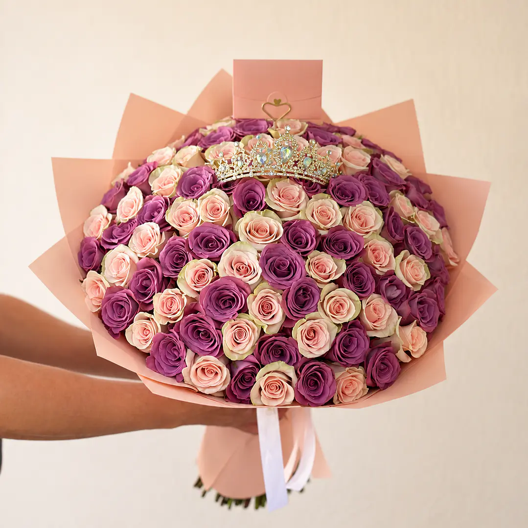 Ramo 100 rosas princesa 1