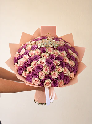 Ramo 100 rosas princesa