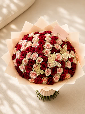 Ramo 100 rosas mixto