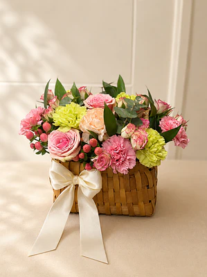 Canasta de flores 
