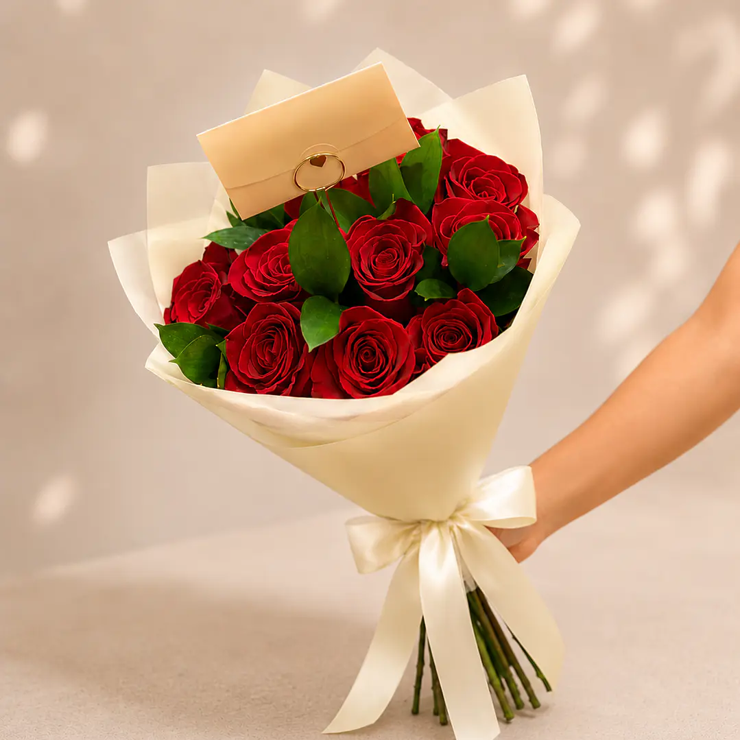 Ramo 10 rosas  1