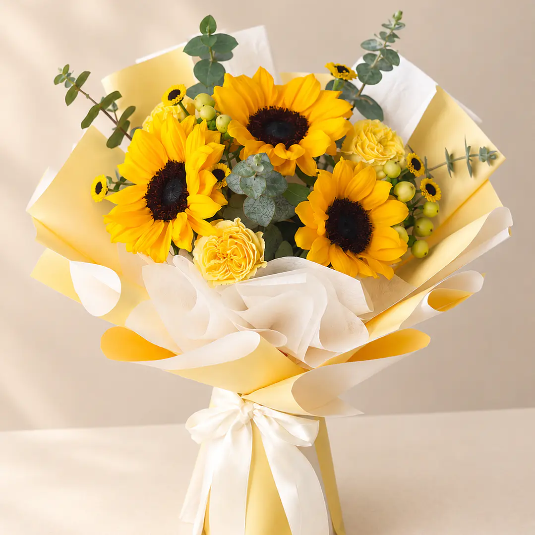 Ramo de Girasoles y Rosas Amarillas 1