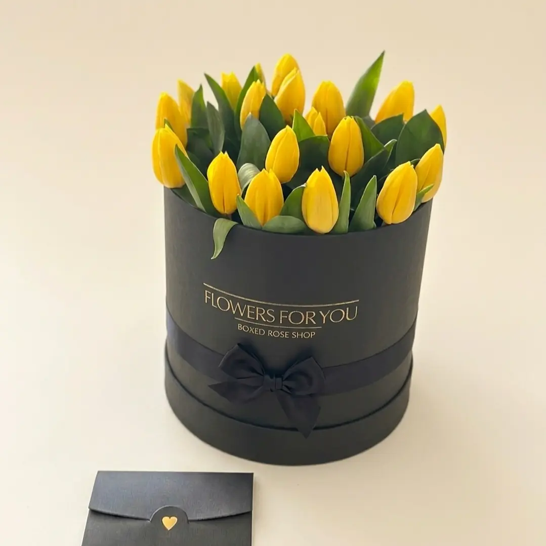 Tulipanes amarillos en box 1