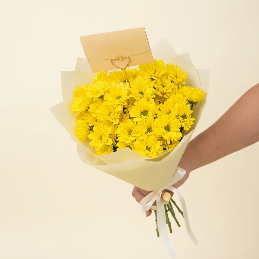 Pompón flores amarillas 🌼 1