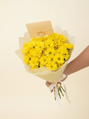 Pompón flores amarillas 🌼