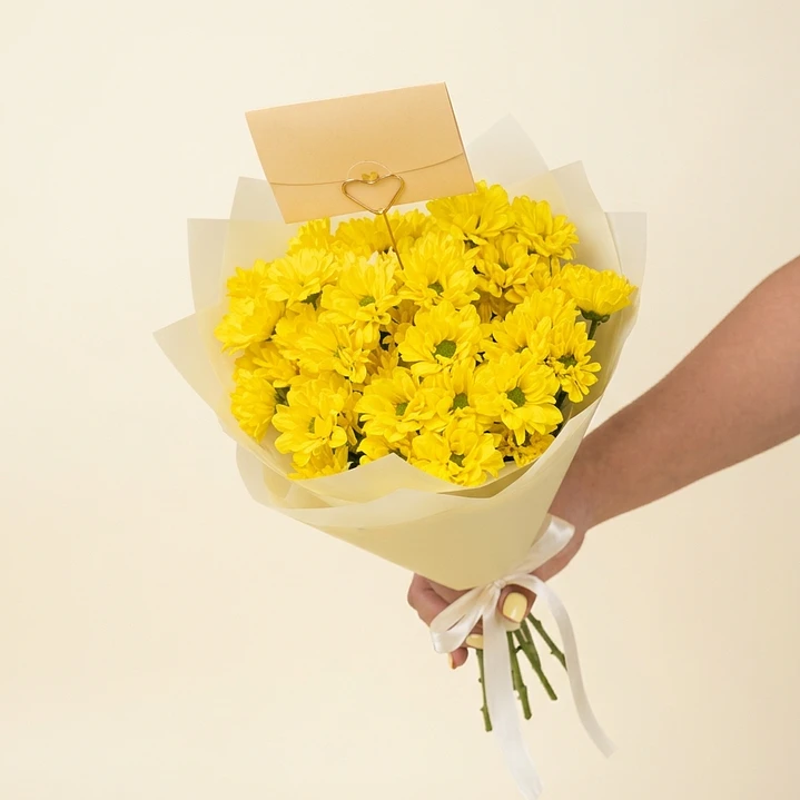 Pompón flores amarillas 🌼 1