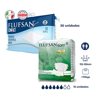 PROMO 2: Pañal Día Talla L + Sabanillas Compact