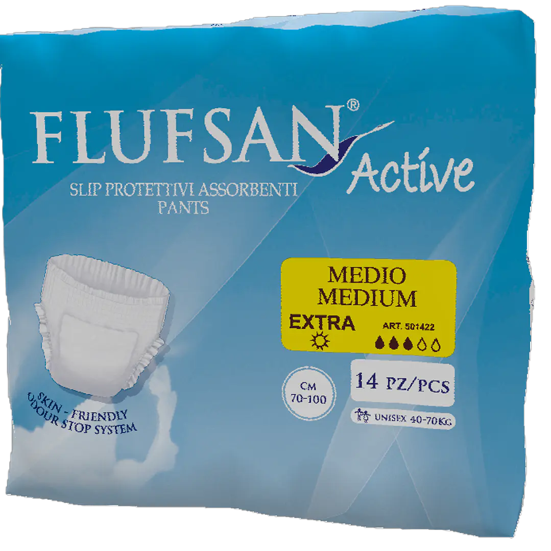 Flufsan Active Talla M | Día + Noche + 1 Día GRATIS (42 Unidades) 2