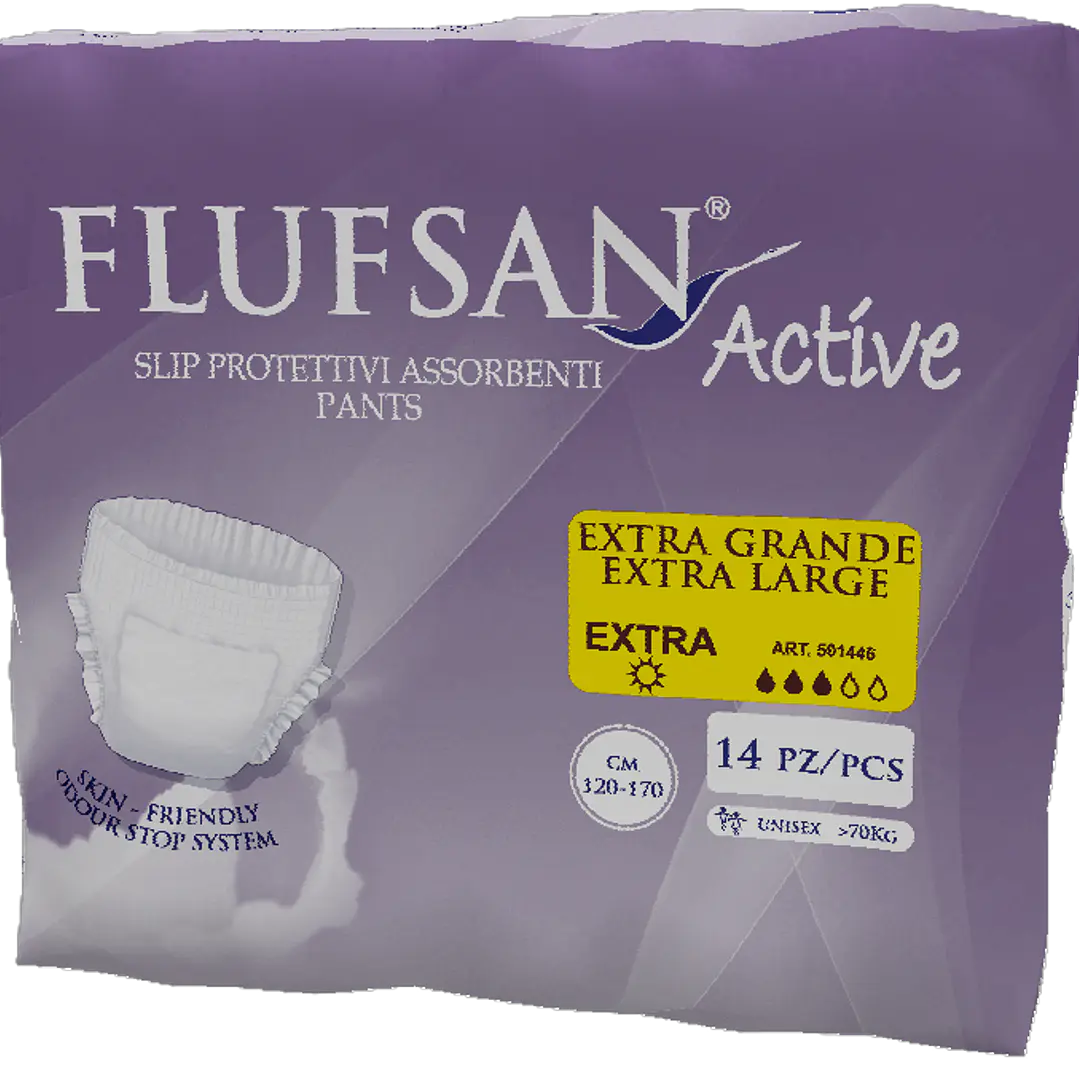 Flufsan Active Talla XL | Día + Noche + 1 Día GRATIS (42 Unidades) 2