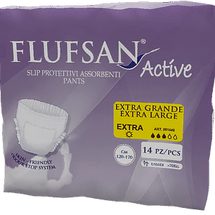 Flufsan Active Talla XL | Día + Noche + 1 Día GRATIS (42 Unidades)