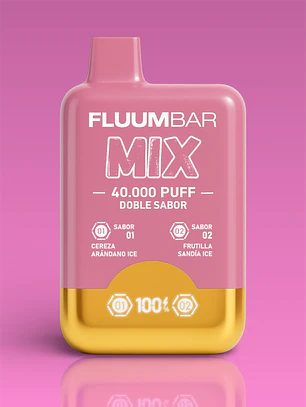 FLUUMBAR MIX | Cereza Arándano Ice & Frutilla Sandía Ice