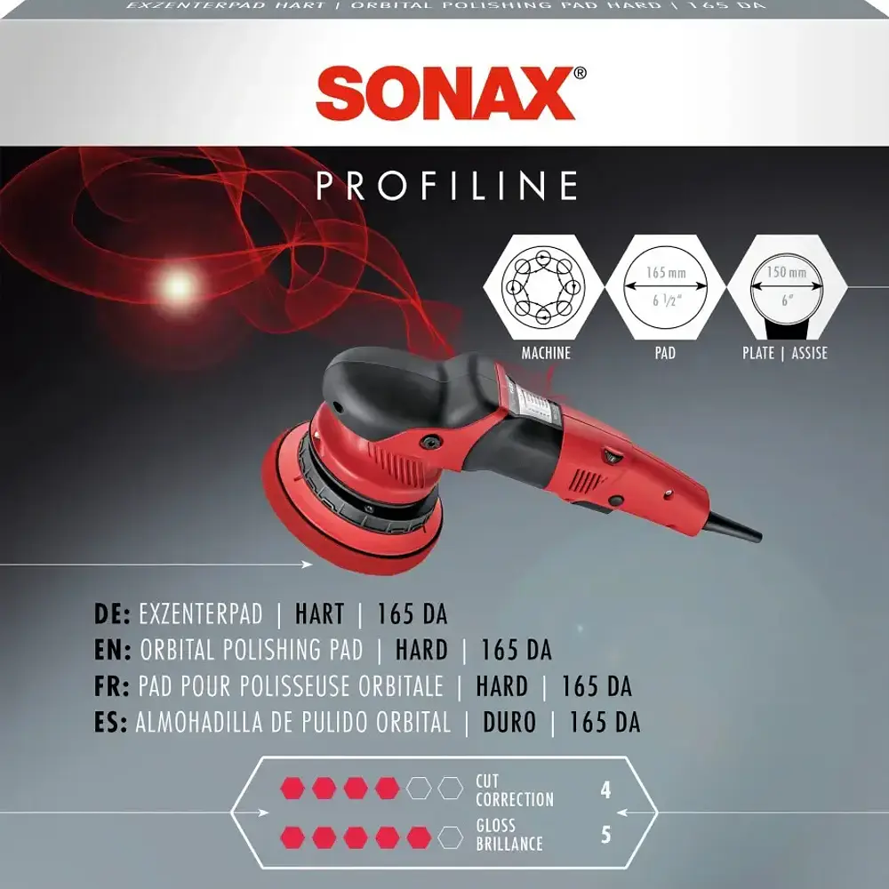 Pad Sonax Rojo Corte Alto 6.5 Pulgadas 165 Mm 4