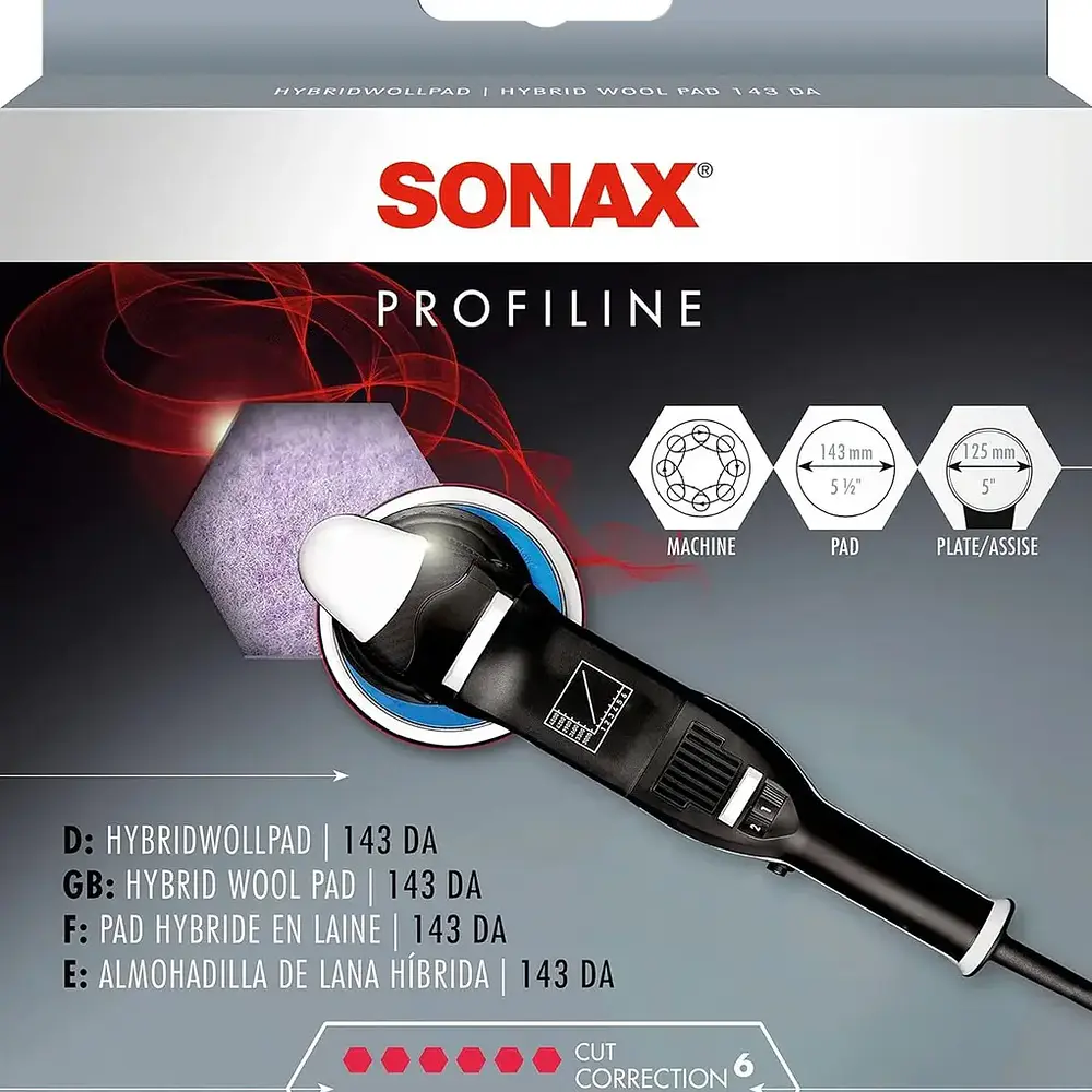 Pad Sonax Bonete Hibrido Lana Acrilica 143 Mm 2