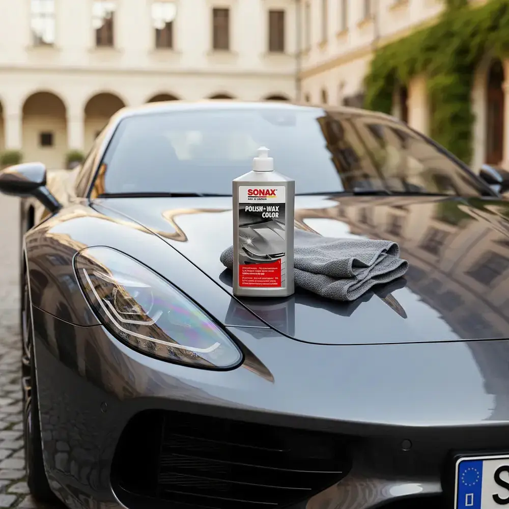 Sonax Polish & Wax Abrillantador Y Cera Color Gris 500ml 2