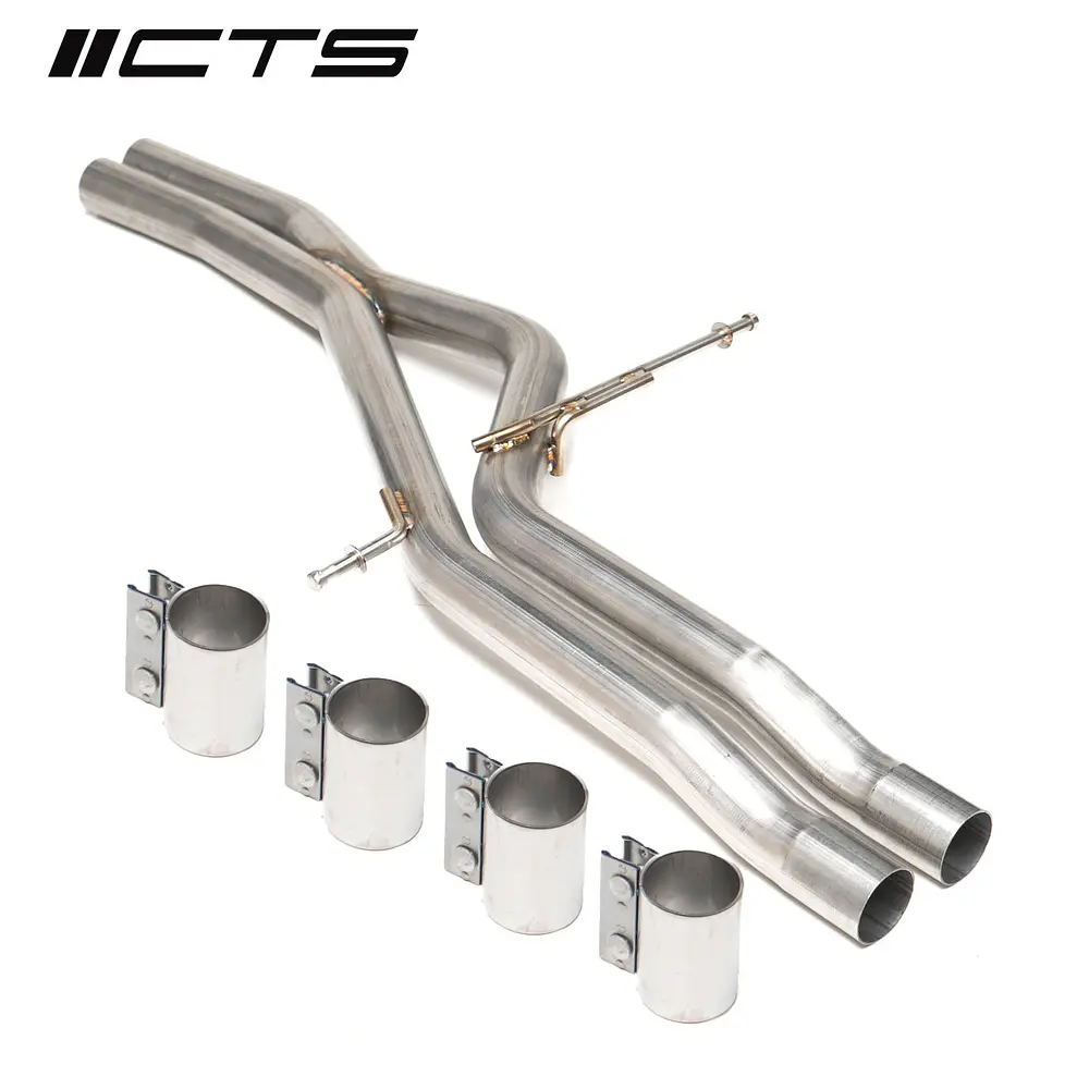 CTS Turbo Audi S4 B8/B8.5 Resonator Delete X-Pipe - IMPORTACION RAPIDA 1