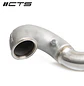 CTS Turbo MQB FWD Exhaust Downpipe with HIGH FLOW CAT (MK7/MK7.5 Golf, GTI, GLI, A3 FWD) - IMPORTACION RAPIDA - Miniatura 2