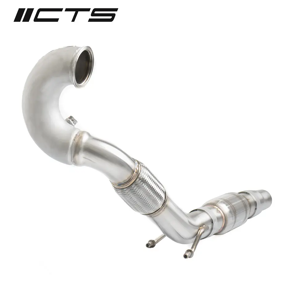CTS Turbo MQB FWD Exhaust Downpipe with HIGH FLOW CAT (MK7/MK7.5 Golf, GTI, GLI, A3 FWD) - IMPORTACION RAPIDA 4