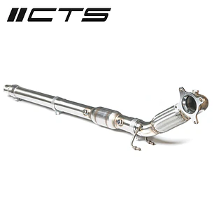 CTS Turbo Audi/VW 2.0T FWD Exhaust Downpipe With High-Flow Cat (MK5, MK6, 8P A3, 8J TT) - IMPORTACION RAPIDA
