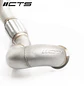 CTS Turbo MQB AWD Exhaust Downpipe with HIGH FLOW CAT (MK7/MK7.5 Golf AWD, Golf R, A3/S3/TT/TT-S Quattro) - IMPORTACION RAPIDA - Miniatura 3