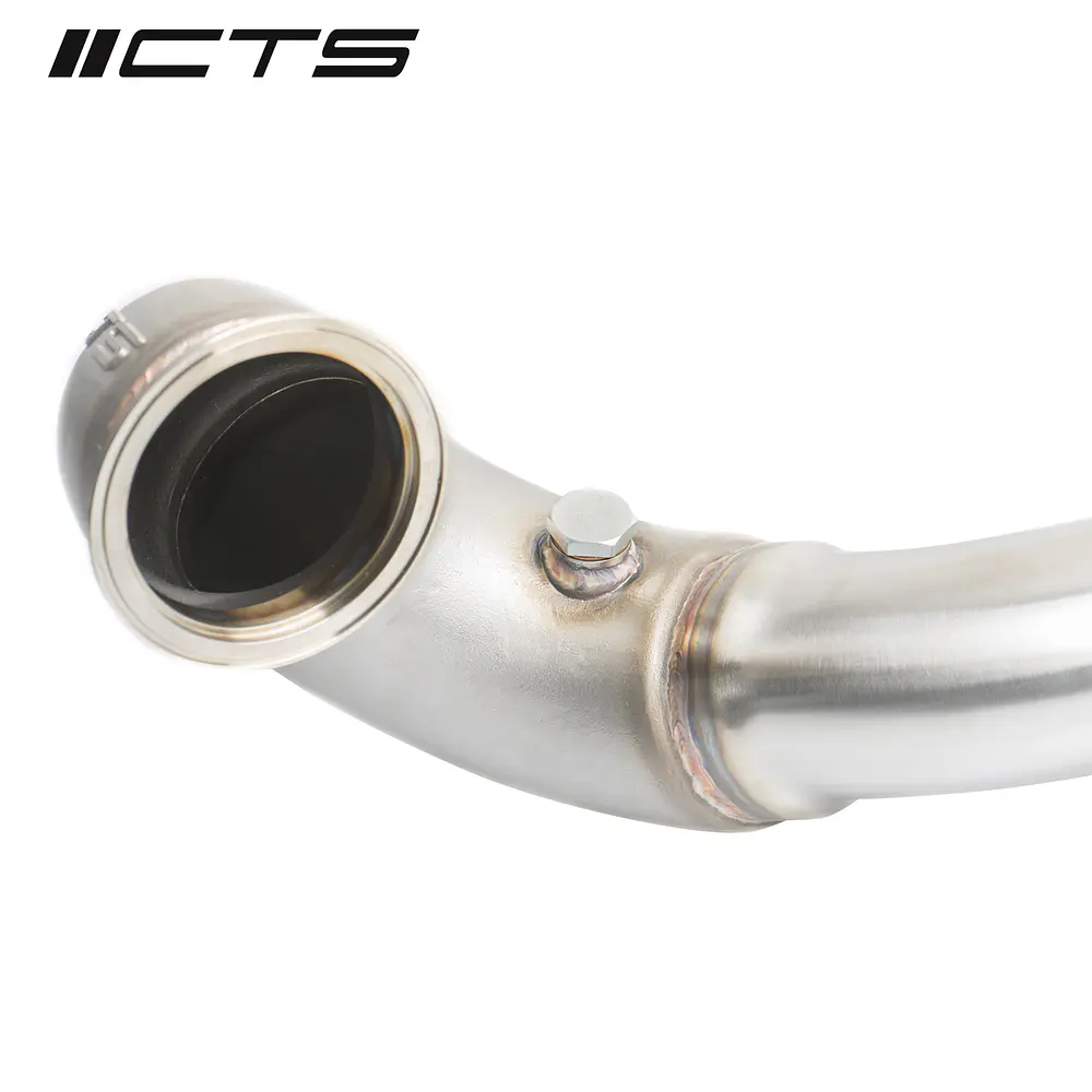 CTS Turbo MQB AWD Exhaust Downpipe with HIGH FLOW CAT (MK7/MK7.5 Golf AWD, Golf R, A3/S3/TT/TT-S Quattro) - IMPORTACION RAPIDA 4
