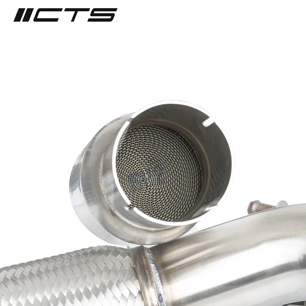 CTS Turbo MQB AWD Exhaust Downpipe with HIGH FLOW CAT (MK7/MK7.5 Golf AWD, Golf R, A3/S3/TT/TT-S Quattro) - IMPORTACION RAPIDA 5