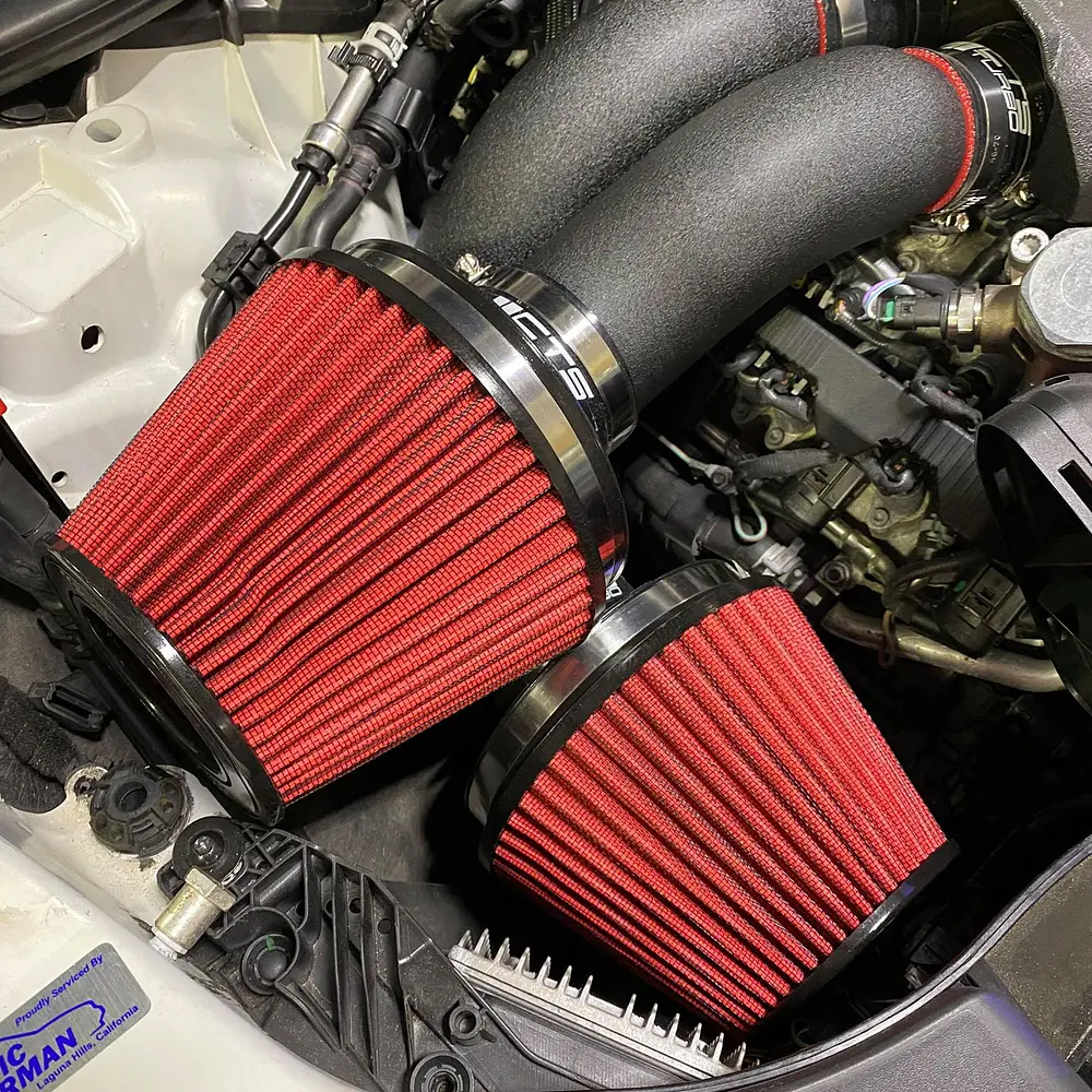 CTS TURBO C7 S6/S7/RS7 Dual 3″ intake Kit with 6″ Velocity Stack - IMPORTACION RAPIDA 4