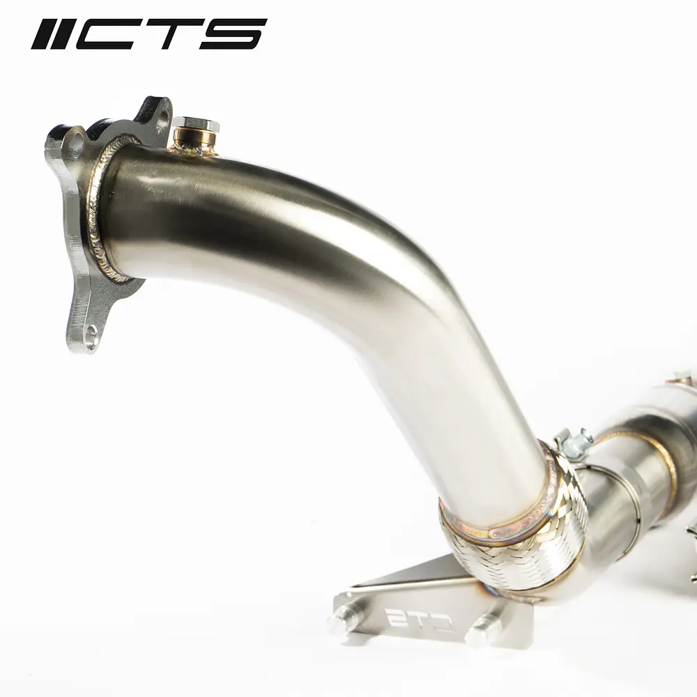 CTS Turbo MK6 Golf R 2.0T, MK2 Audi TT Quattro/TT-S 2.0T, 8P A3 Quattro/S3 2.0T High Flow CAT Downpipe - IMPORTACION RAPIDA 8