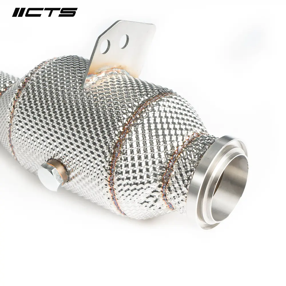 CTS Turbo HIGH-FLOW cat set for Mercedes Benz C43 C400 C450 E43 E400 E450 with M276 engine - IMPORTACION RAPIDA 2