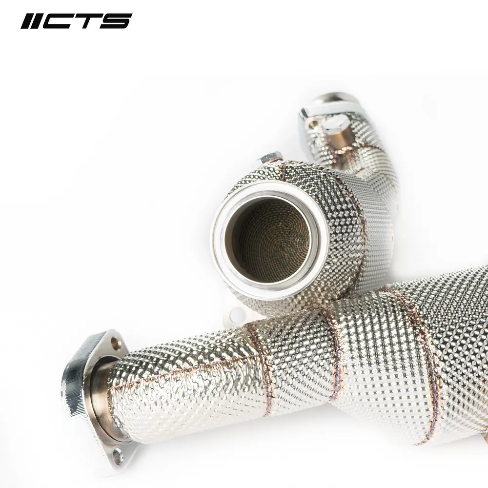 CTS Turbo HIGH-FLOW cat set for Mercedes Benz C43 C400 C450 E43 E400 E450 with M276 engine - IMPORTACION RAPIDA 3