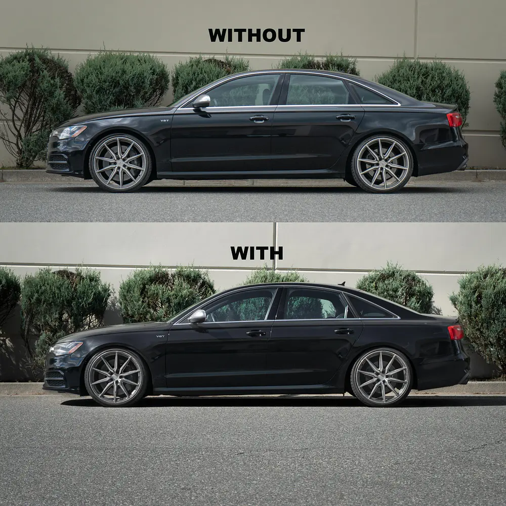 CTS Turbo Adjustable Lowering Links AUDI C7/D4 A6/A7/S6/S7/S8 and with Air Suspension - IMPORTACION RAPIDA 2