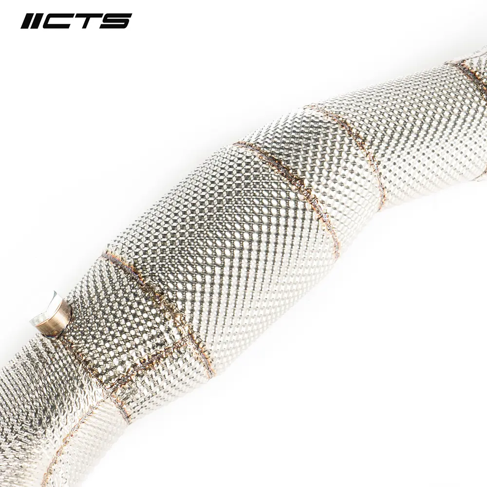CTS Turbo 3.5″ Downpipe High-Flow CAT for Mercedes-Benz M133 A45/CLA45/GLA45 AMG - IMPORTACION RAPIDA 2