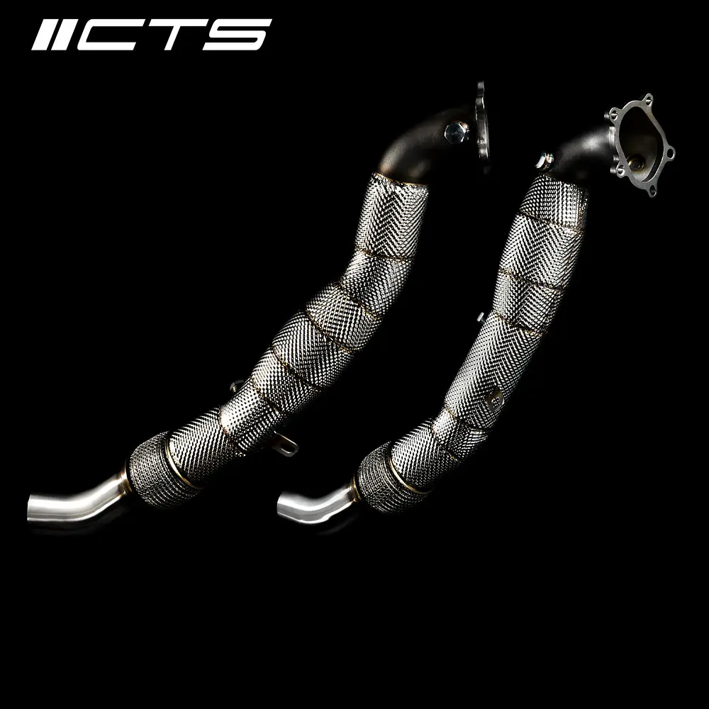 CTS Turbo Audi C7/C7.5 S6/S7/RS7 4.0T Cast Downpipe Set with High Flow Cats - IMPORTACION RAPIDA 2