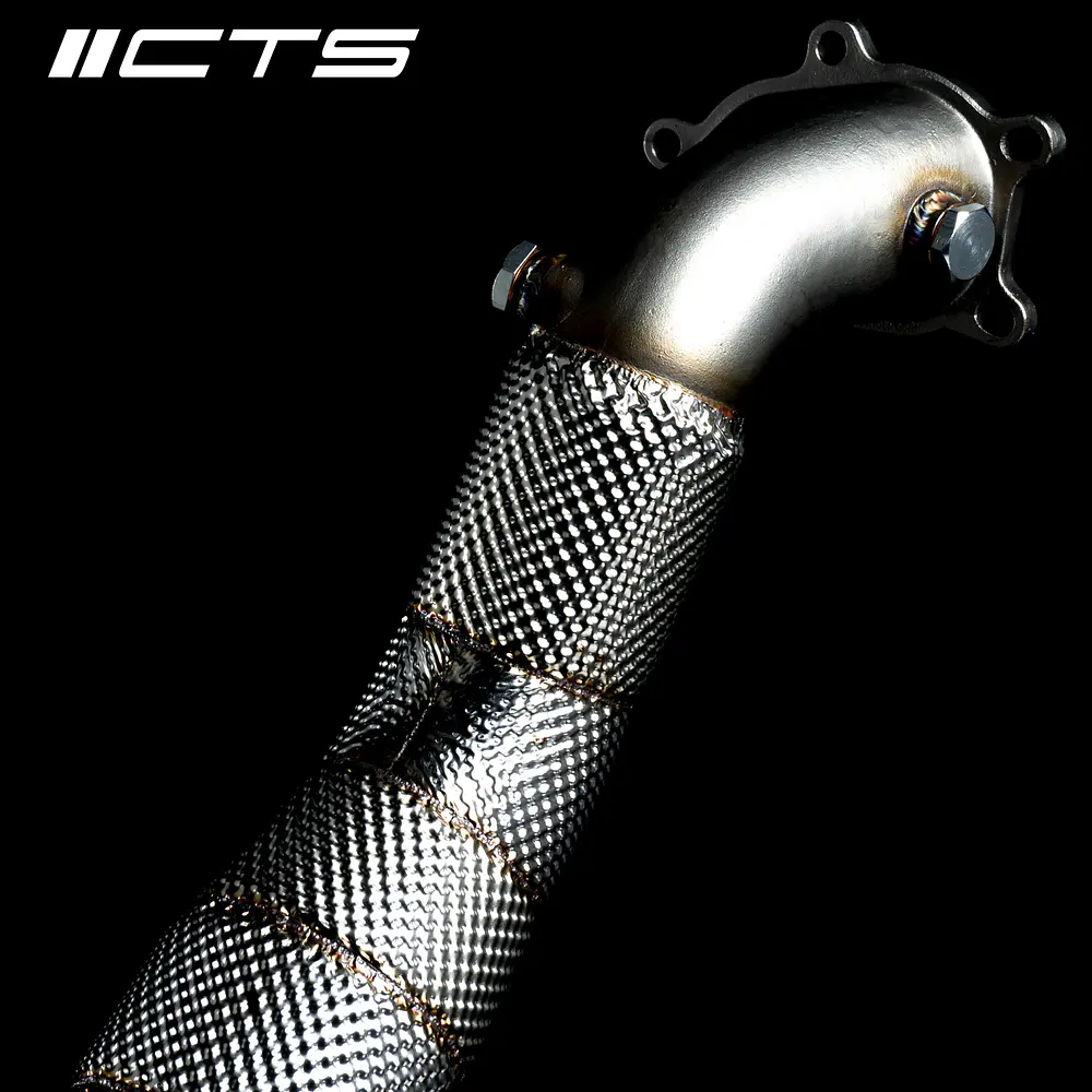 CTS Turbo Audi C7/C7.5 S6/S7/RS7 4.0T Cast Downpipe Set with High Flow Cats - IMPORTACION RAPIDA 4