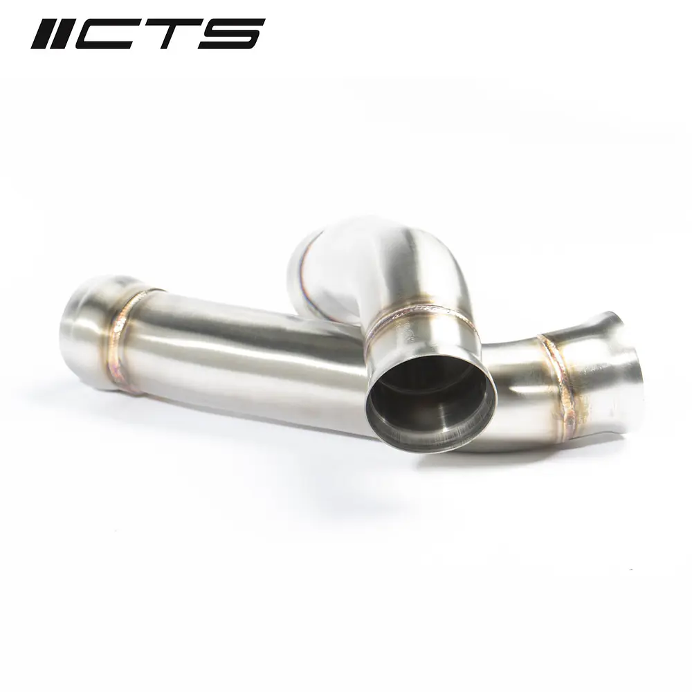 CTS TURBO MERCEDES-BENZ AMG W205/M177 C63/63S DOWNPIPES HIGH-FLOW CATS - IMPORTACION RAPIDA 2
