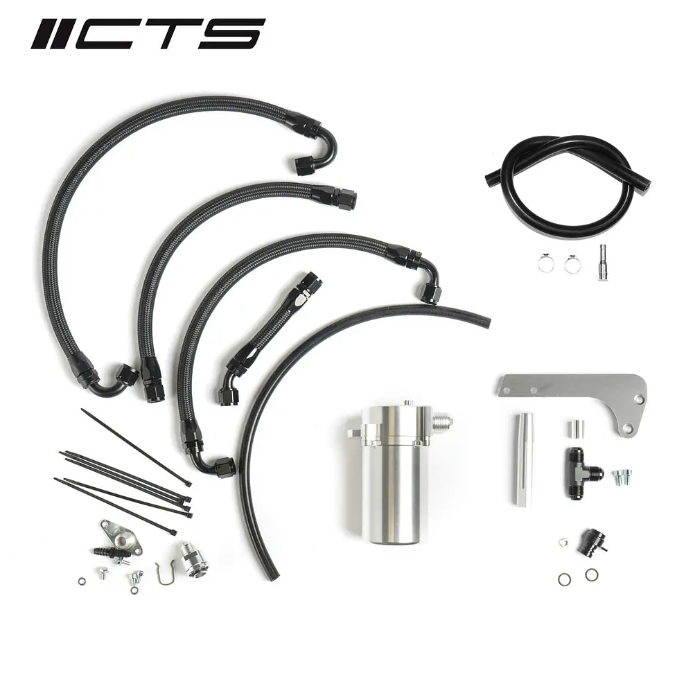 CTS Turbo MK5 FSI Catch Can Kit for Billet Valve Cover - IMPORTACION RAPIDA 1