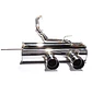 CTS Turbo VW MK6 Golf R 3″ Turbo Back Exhaust High-Flow Cat - IMPORTACION RAPIDA - Miniatura 2