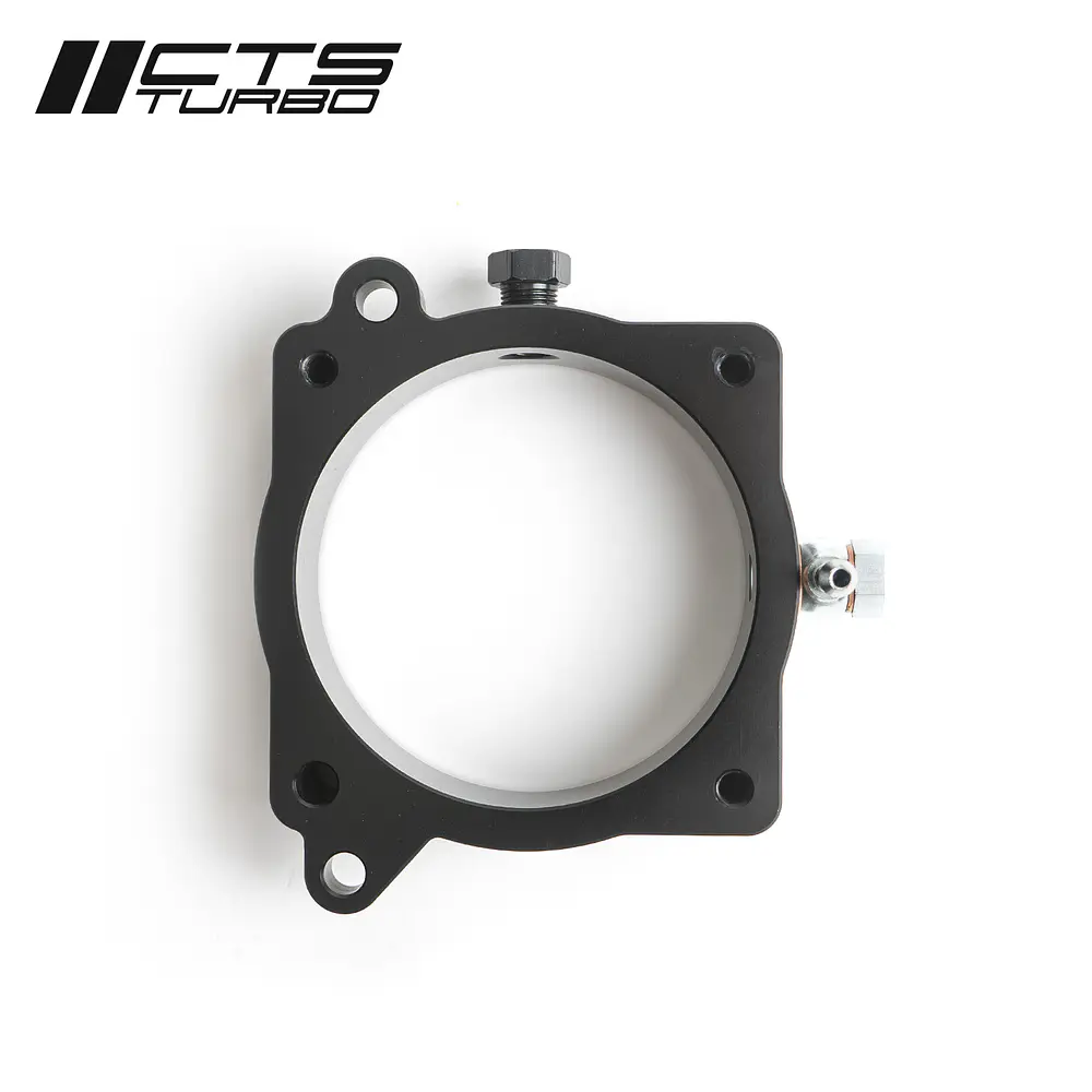 CTS Turbo RS3/TTRS (8V.2/8S) 2018+ Throttle Body Spacer with Boost Tap and Meth Injection Port - IMPORTACION RAPIDA 2