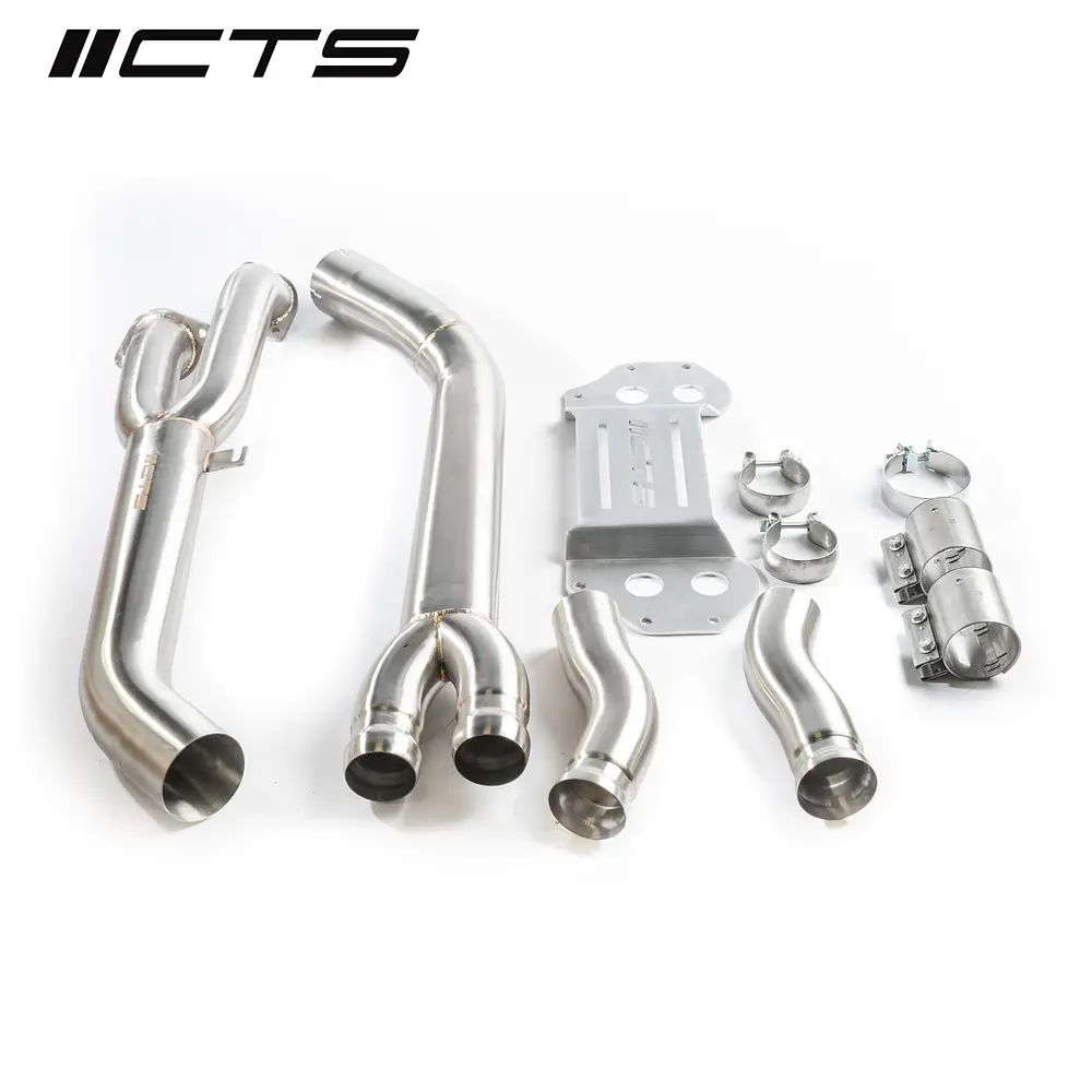 CTS Turbo BMW S58 G80 M3/G82/G83 M4 Single Mid Pipe with Brace - IMPORTACION RAPIDA 1