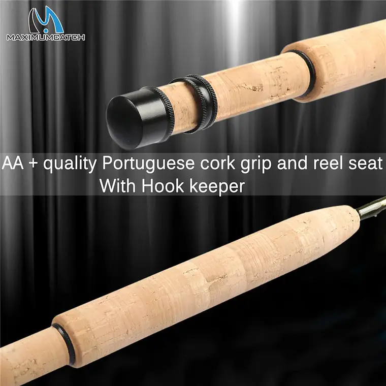 Maximumcatch Cruiser 7/7.5/8ft 2/3/4wt Fly Fishing Rod IM10 Carbon Fiber 6Piece Travel Fly Rod with Cordura Tube 4