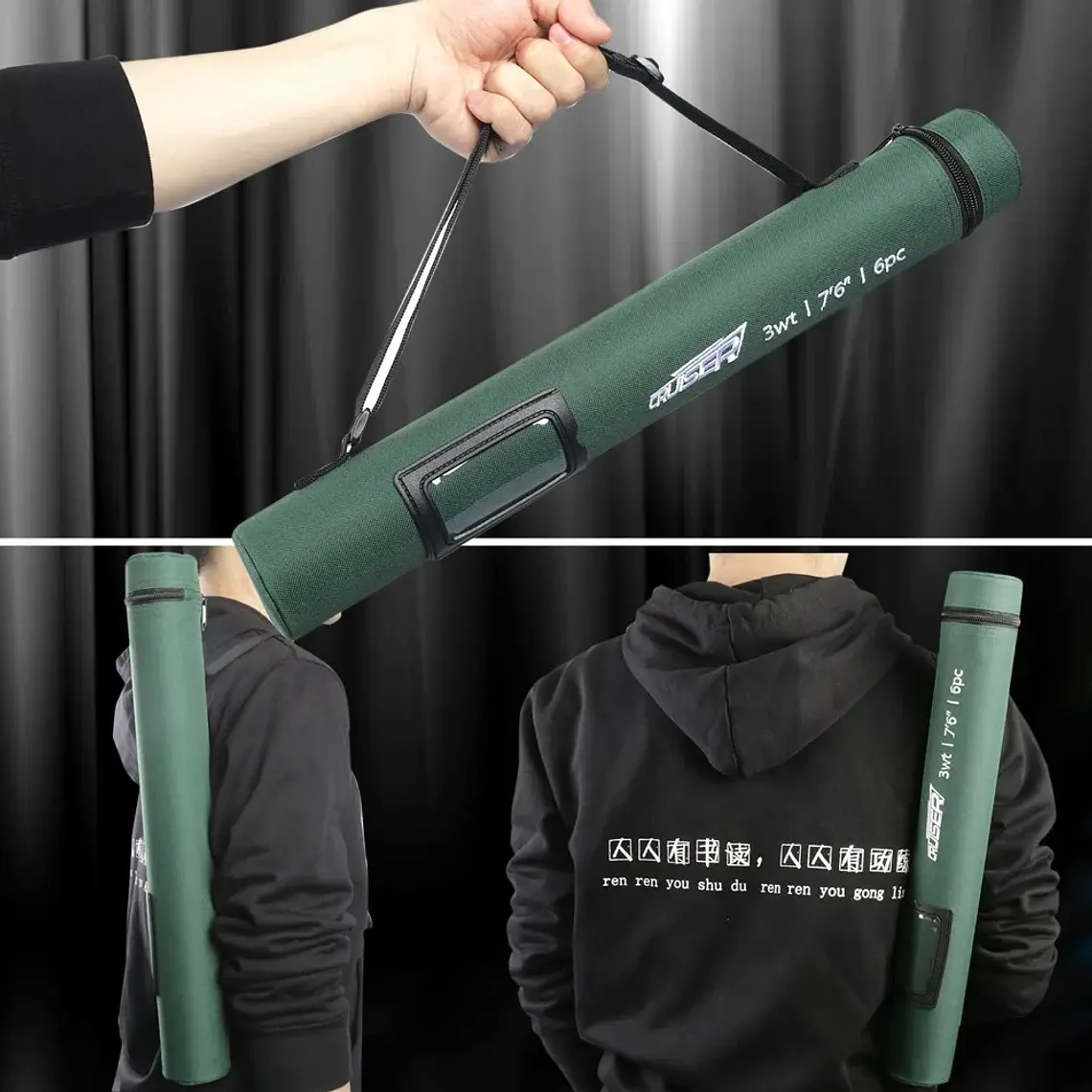 Maximumcatch Cruiser 7/7.5/8ft 2/3/4wt Fly Fishing Rod IM10 Carbon Fiber 6Piece Travel Fly Rod with Cordura Tube 5