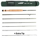 Maximumcatch Cruiser 7/7.5/8ft 2/3/4wt Fly Fishing Rod IM10 Carbon Fiber 6Piece Travel Fly Rod with Cordura Tube - Miniatura 7