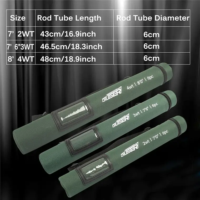 Maximumcatch Cruiser 7/7.5/8ft 2/3/4wt Fly Fishing Rod IM10 Carbon Fiber 6Piece Travel Fly Rod with Cordura Tube 16