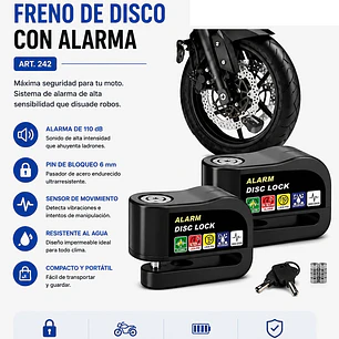 Candado para freno a disco