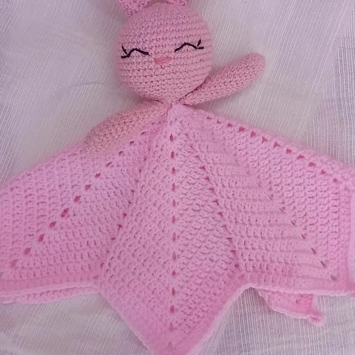 Mantita de apego rosa 1