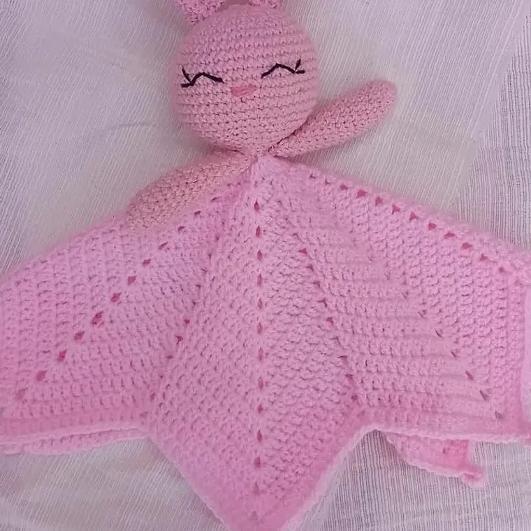 Mantita de apego rosa 1