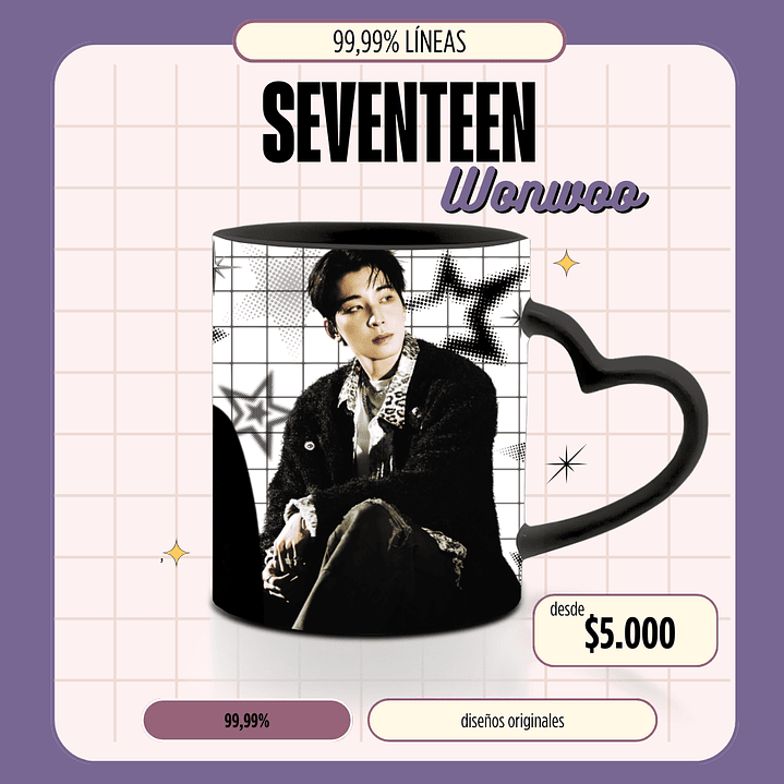 Taza Seventeen Wonwoo 3