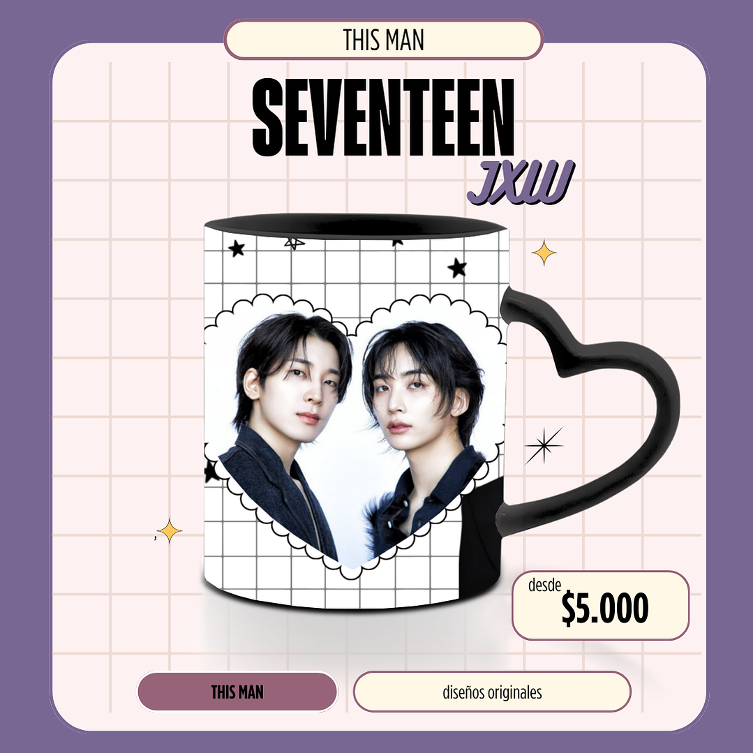 Taza Seventeen Jeonghan x Wonwoo JXW 1