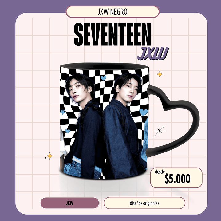 Taza Seventeen Jeonghan x Wonwoo JXW 2